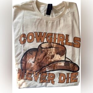 J. Coons Cowgirls Never Die Western Graphic Tee NWOT XL